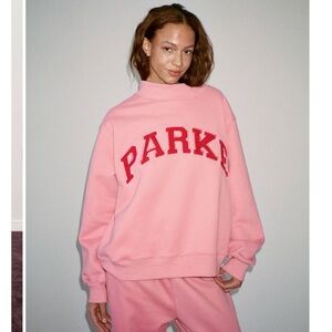 PARKE Pink + Red Sweatshirt NWT